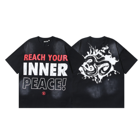 Hellstar Washed Print Short-Sleeve T-Shirt